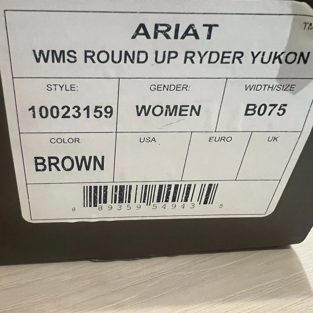 Ariat Pink and Brown Western Boots - Picture 7 of 8